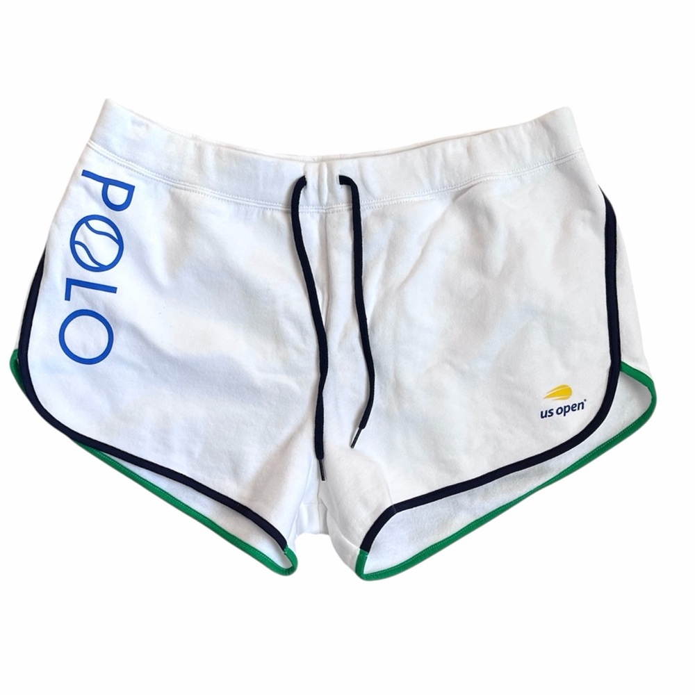 Polo Ralph Lauren US Open Tennis 2022 White Drawstring Women's Shorts Large